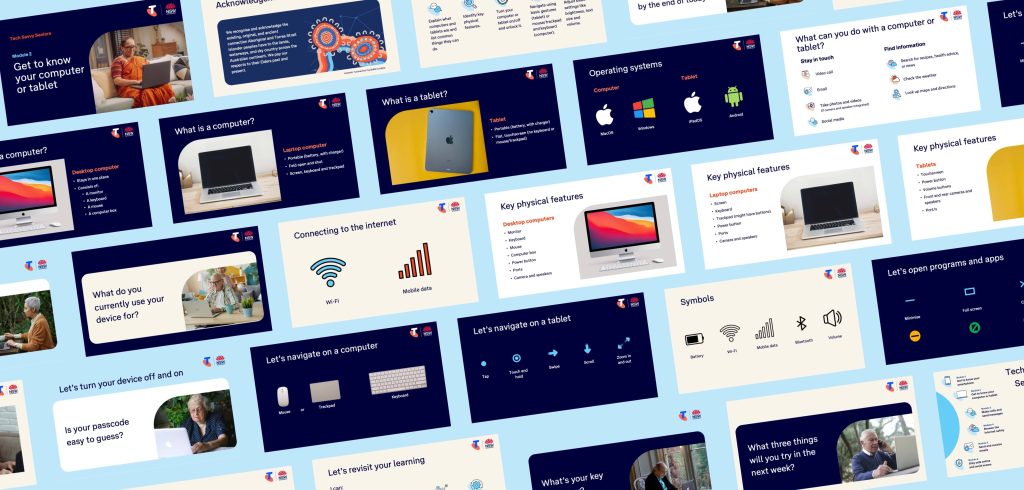 Telstra Tech Savvy Seniors_PowerPoints_Blue_face to face training