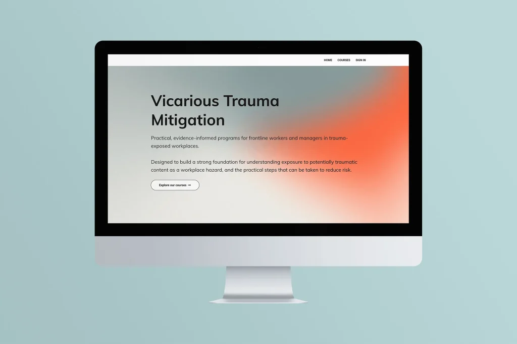 Online course packages Vicarious Trauma