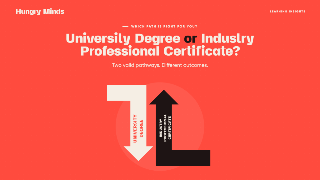 University Degree or Industry Professional Certificate?