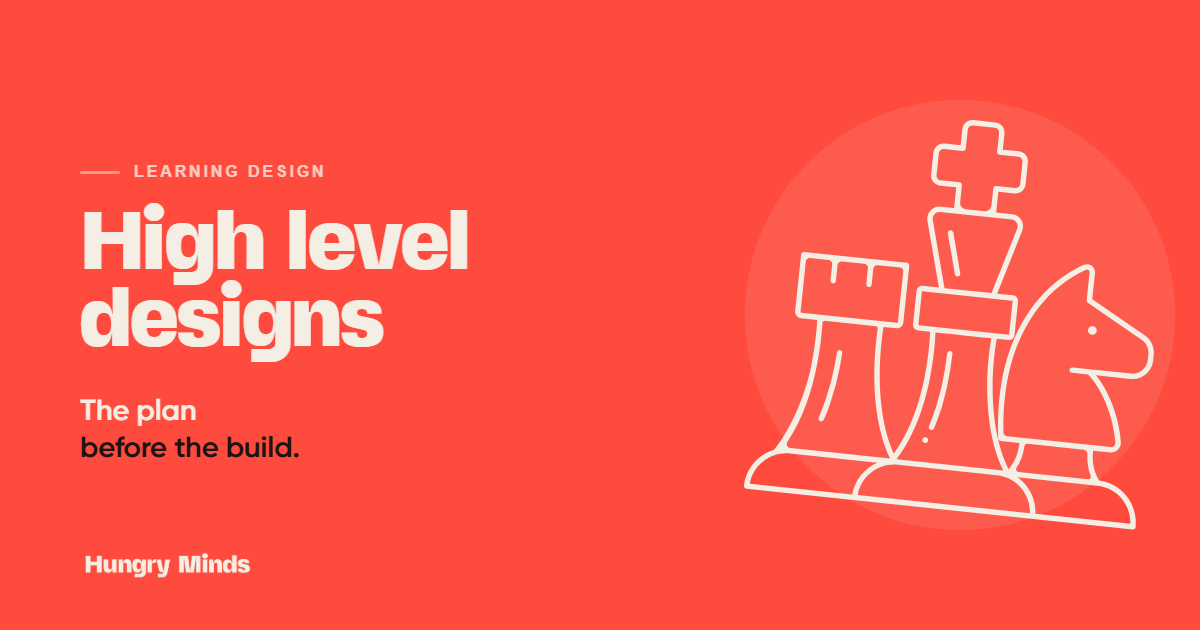 High Level Designs: The plan before the build.