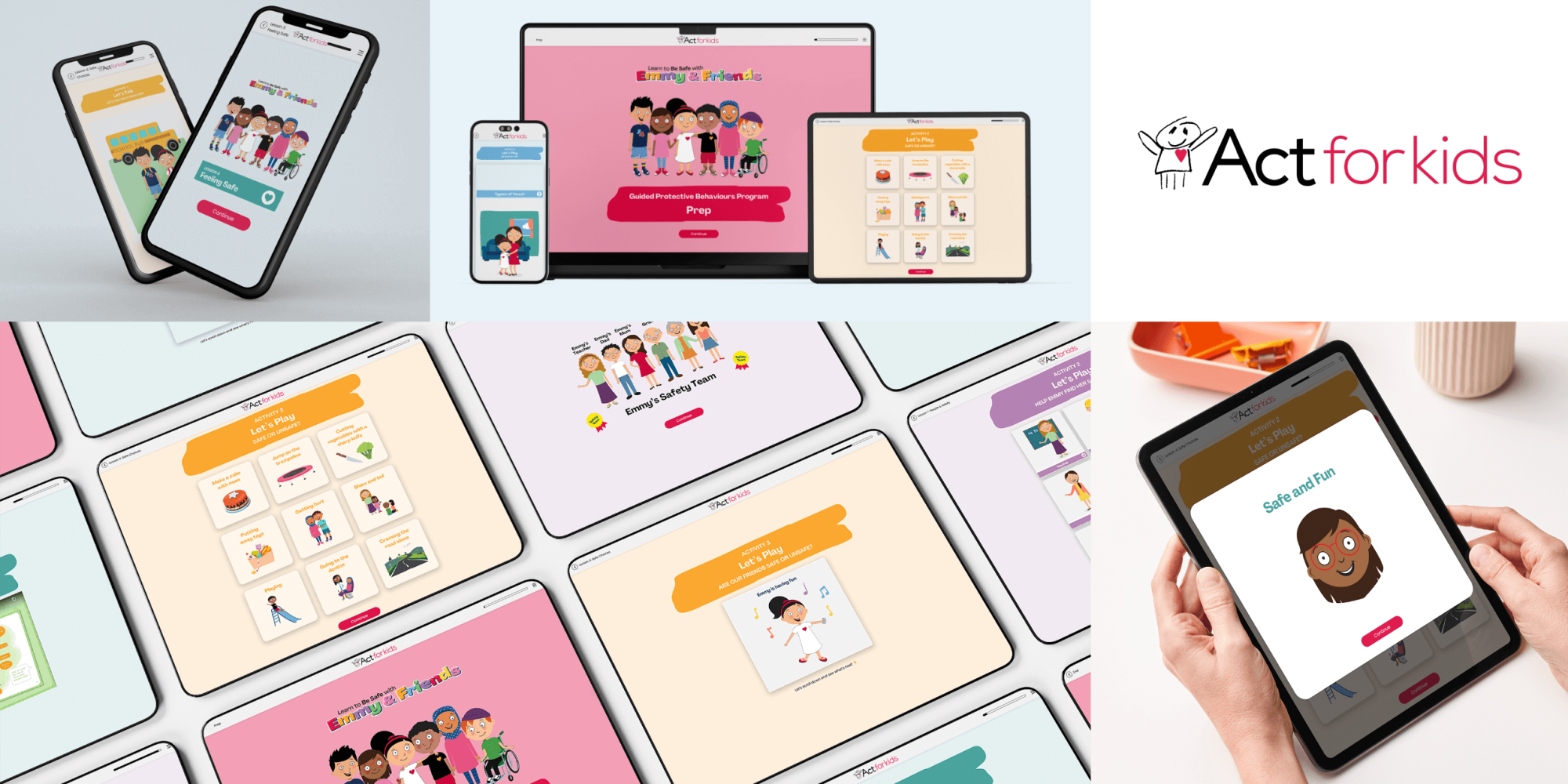 Act for Kids interactive eLearning program created in Chameleon Creator by Hungry Minds