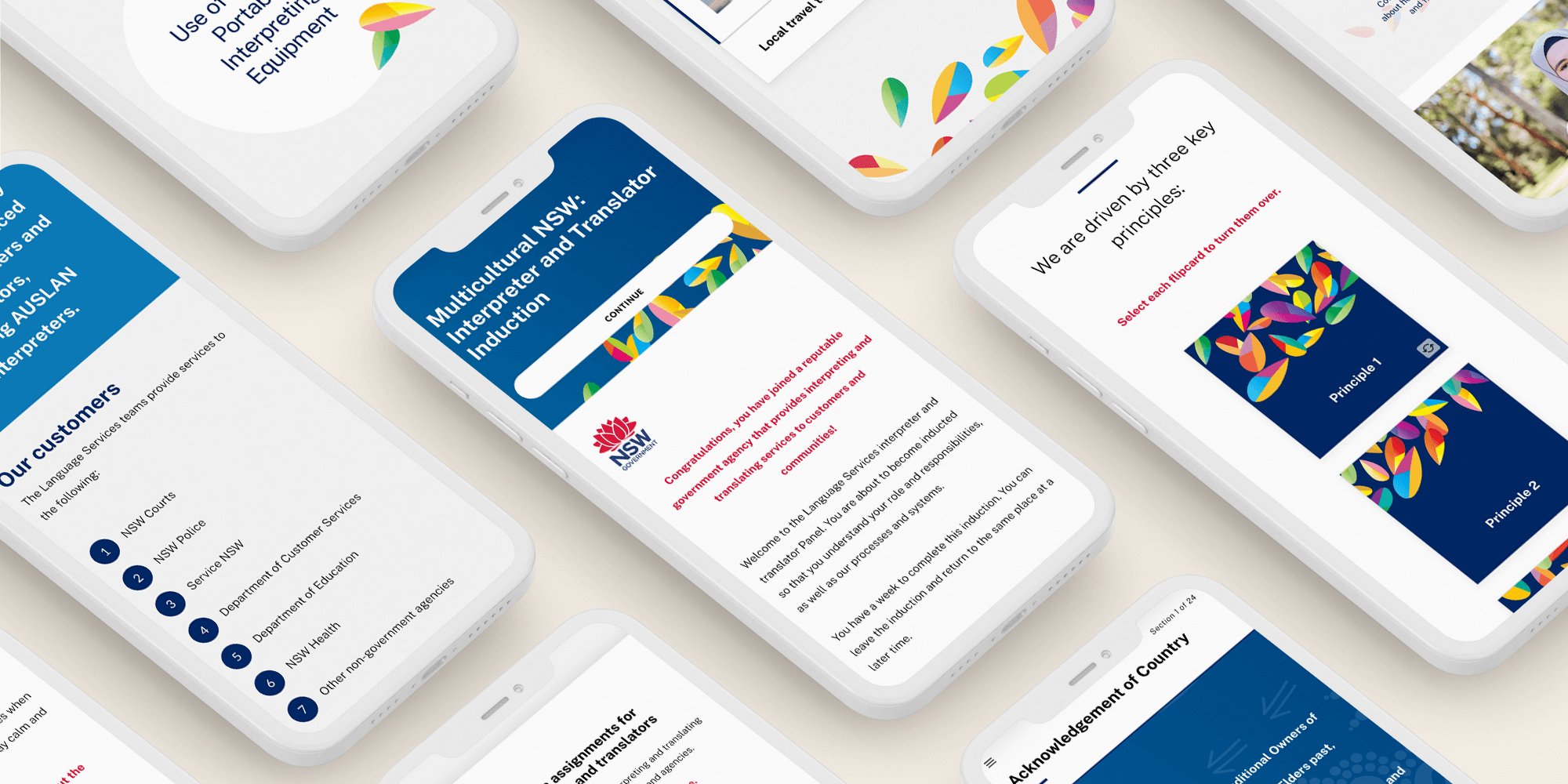 Multicultural NSW Mobile screens - HM