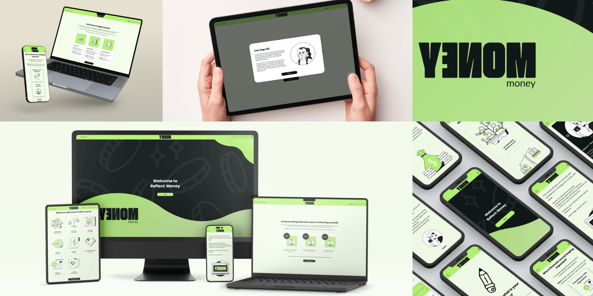 YENOM interactive eLearning program created in Chameleon Creator by Hungry Minds